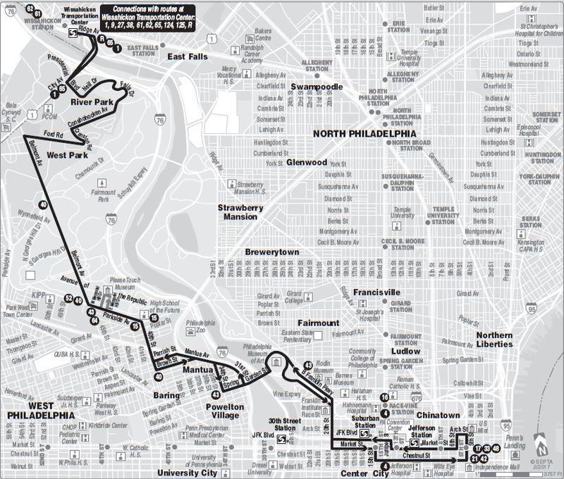 philadelphia bus route map