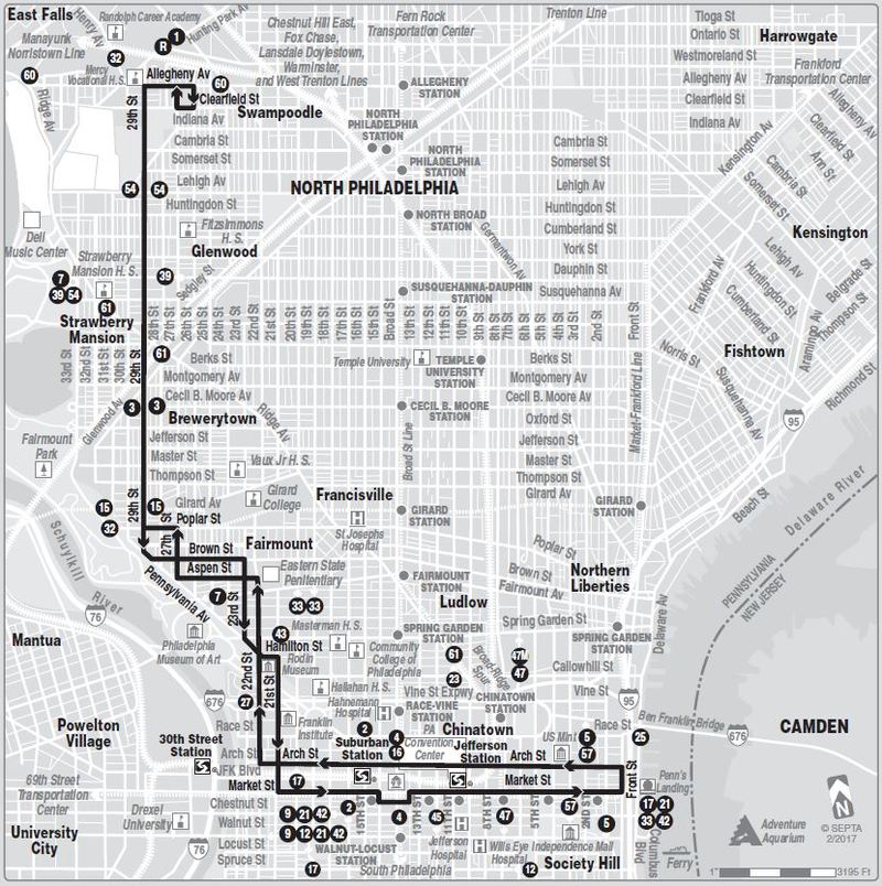 philadelphia bus route map