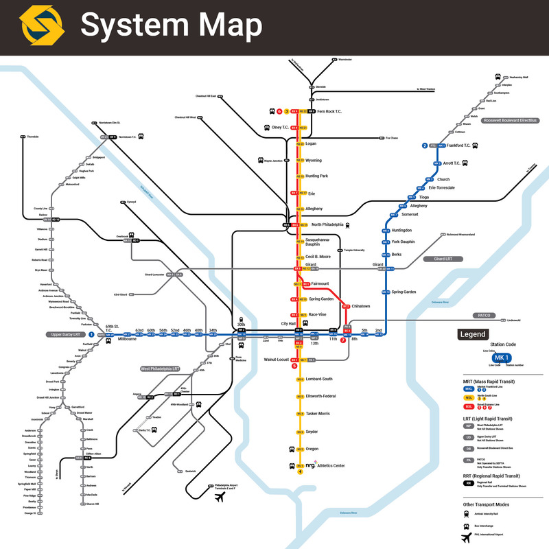 SEPTA Route Map