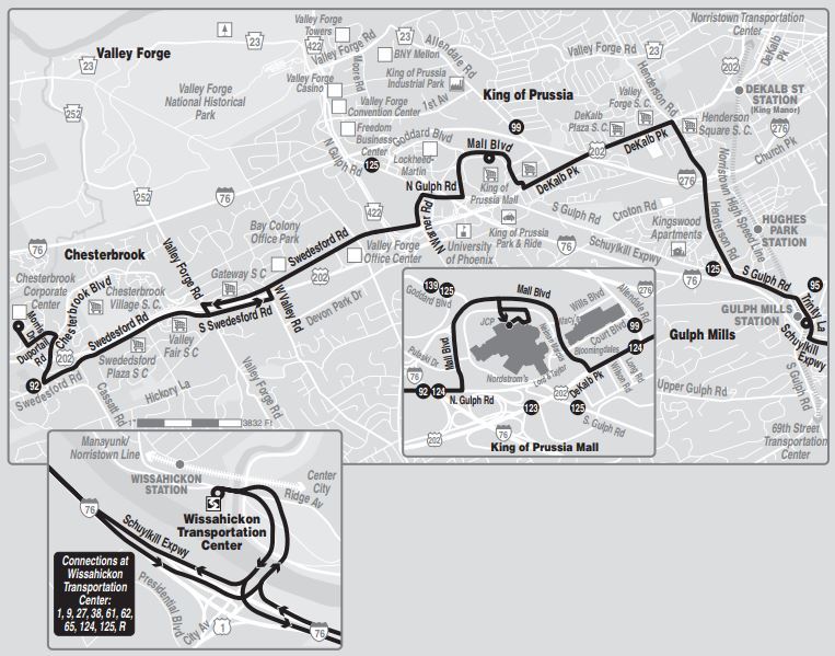 Bus 124 Route Map Route Of The Week - 124 | Septa